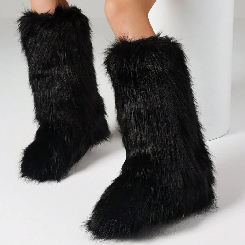Furry Snow Boots